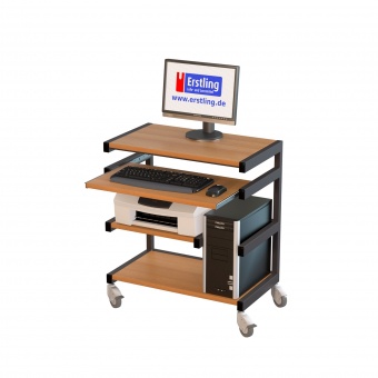 EDV-Workstation,  85 cm hoch, 70x40 cm (B/T), fahrbar, 